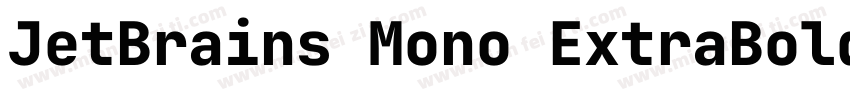 JetBrains Mono ExtraBold字体转换
